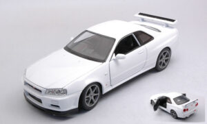 Nissan Skyline GT-R (R34) White scala 1:24