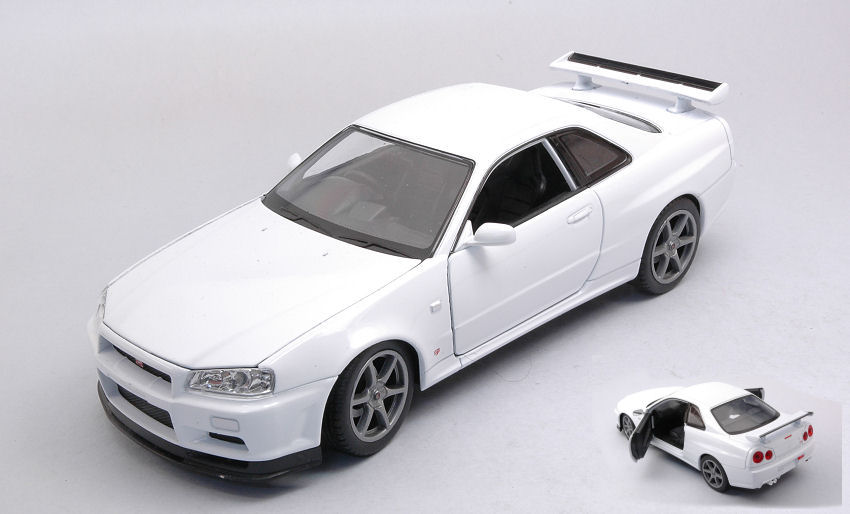 Nissan Skyline GT-R (R34) White 1:24 DS Modellismo Nissan Skyline GT-R (R34) White scala 1:24