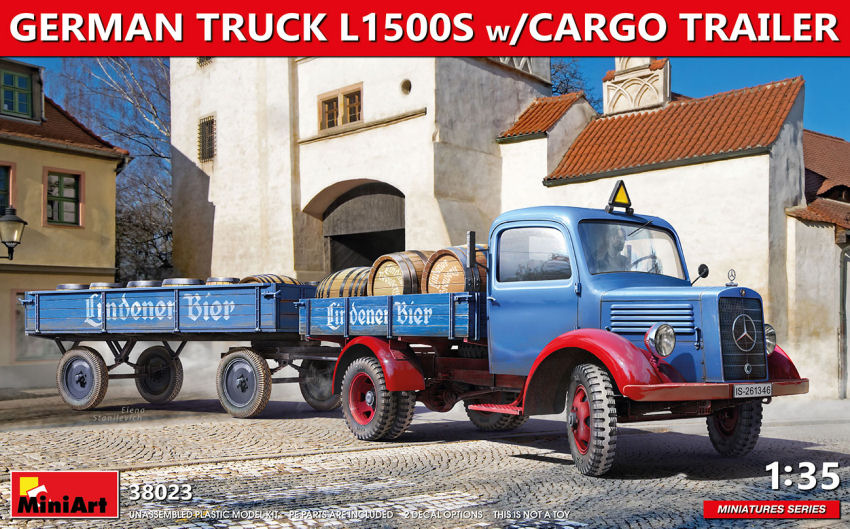 German Truck L1500S W/Cargo Trailer Kit 1:35 DS Modellismo German Truck L1500S W/Cargo scala 1:35