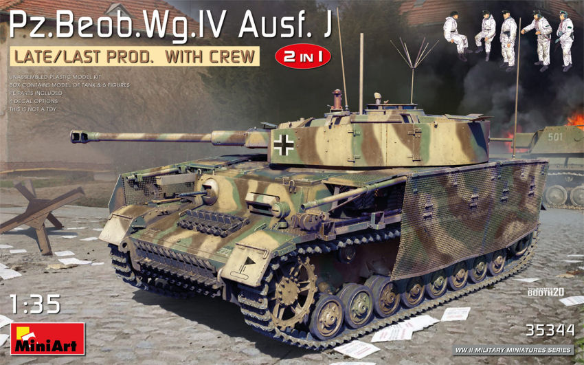 PZ.Beob.WG.Iv Ausf.J Late/Last PROD.2 in 1 W/Crew Kit 1:35 DS Modellismo PZ.Beob.WG.Iv Ausf.J Late/Last scala 1:35