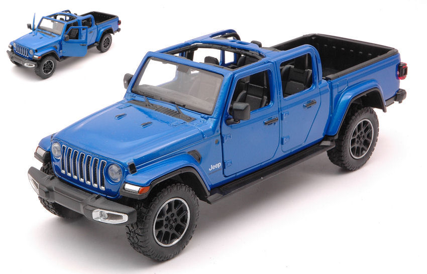 Jeep Gladiator Overland Open Top Blue 1:24 DS Modellismo Jeep Gladiator Overland Open Top scala 1:24