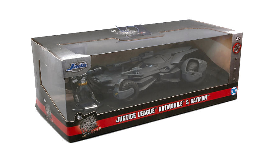Batmobile Justice League W/Batman Figure 1:32 Jada Toys DS Modellismo Batmobile Justice League W/Batman scala 1:32