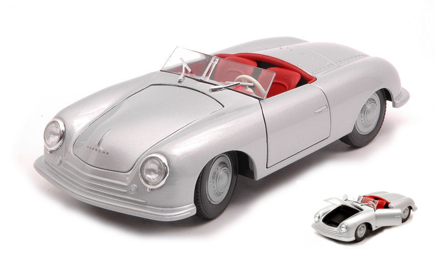Porsche 356 Nr.1 Silver 1:24 DS Modellismo Porsche 356 Nr.1 Silver scala 1:24 Welly