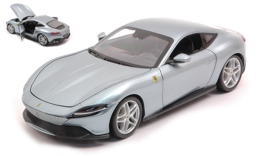 Ferrari Roma Silver 1:24 DS Modellismo Ferrari Roma Silver scala 1:24 Burago