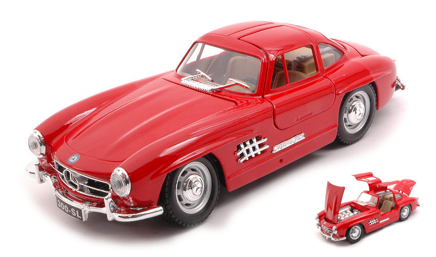 Mercedes 300 Sl 1954 Red 1:24 DS Modellismo Mercedes 300 Sl 1954 Red scala 1:24 Burago