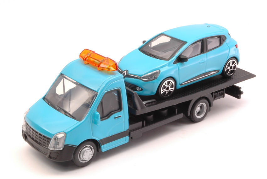 Renault Clio + Flatbed Transporter 1:43 DS Modellismo Renault Clio Flatbed Transporter scala 1:43