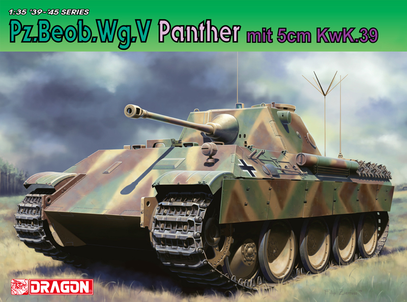 PZ.Beop.WG.V.Panther Mit 5 cm KWK.39 Kit 1:35 DS Modellismo PZ.Beop.WG.V.Panther Mit 5 cm scala 1:35
