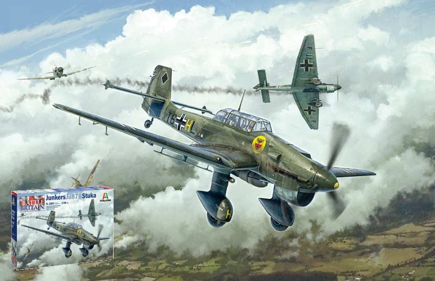 JU-87B Stuka Battle of Britain 80th Ann.Kit 1:48 DS Modellismo JU-87B Stuka Battle Britain 80th scala 1:48