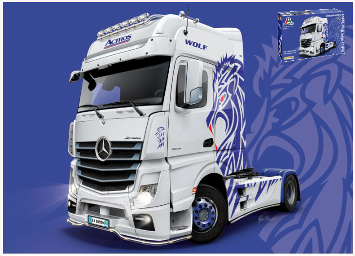 Mercedes Actros MP4 Gigaspace Kit 1:24 DS Modellismo Mercedes Actros MP4 Gigaspace Kit scala 1:24