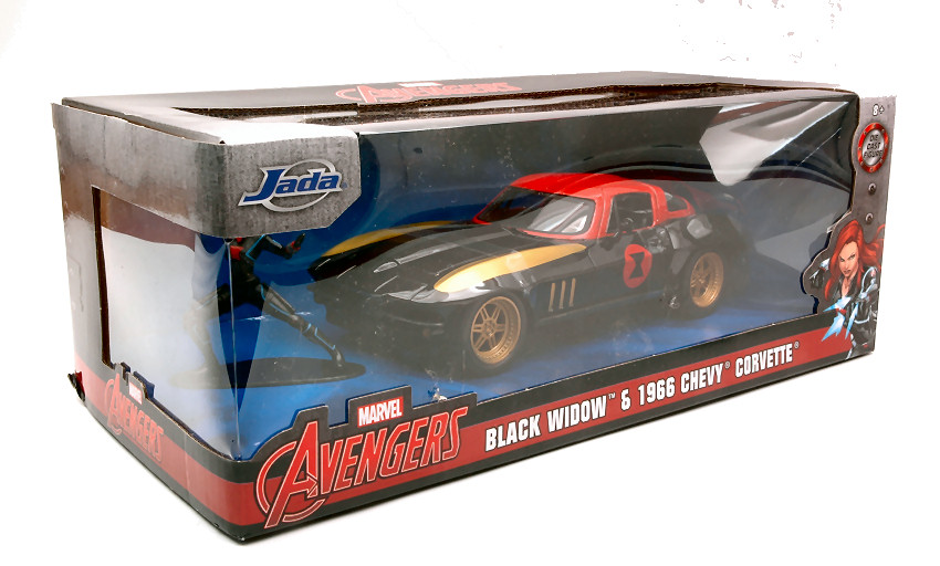 Chevy Corvette 1966 Black Widow 1:24 Jada Toys DS Modellismo Chevy Corvette 1966 Black Widow scala 1:24