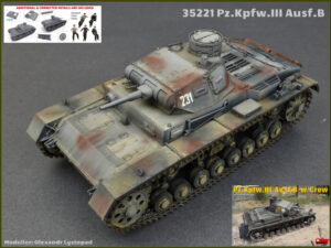 PZ.KPFW.Iii Ausf.B W/Crew Kit scala 1:35