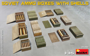 Soviet Ammo Boxes W/Shells Kit scala 1:35