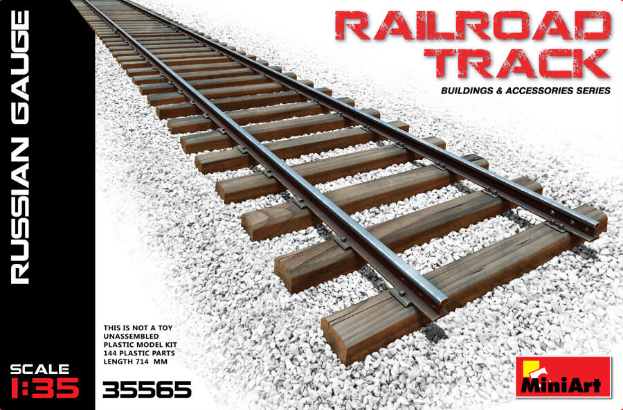 Railroad Track Russian Gauge Kit 1:35 DS Modellismo Railroad Track Russian Gauge Kit scala 1:35
