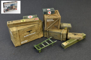 Wooden Boxes & Crates Kit scala 1:35 Miniart