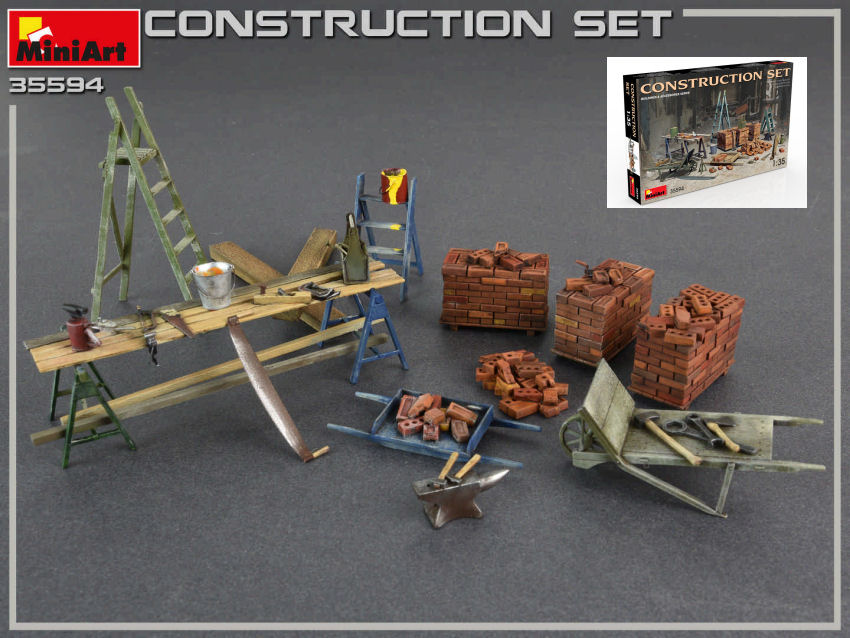 Construction Set Kit 1:35 DS Modellismo Construction Set Kit scala 1:35 Miniart