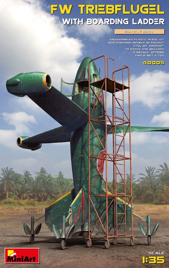 FW Triebflugel with Boarding Ladder Kit 1:35 DS Modellismo Fw Triebflugel with Boarding scala 1:35