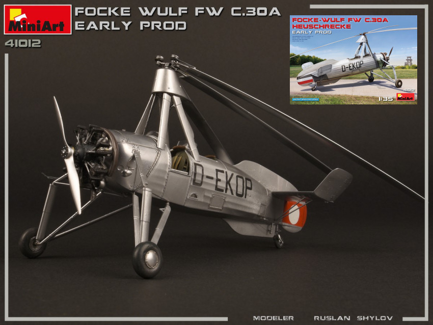 Focke-Wulf Fw C 30A Heuschrecke Early Prod.Kit 1:35 DS Modellismo Focke-Wulf Fw C 30A Heuschrecke scala 1:35