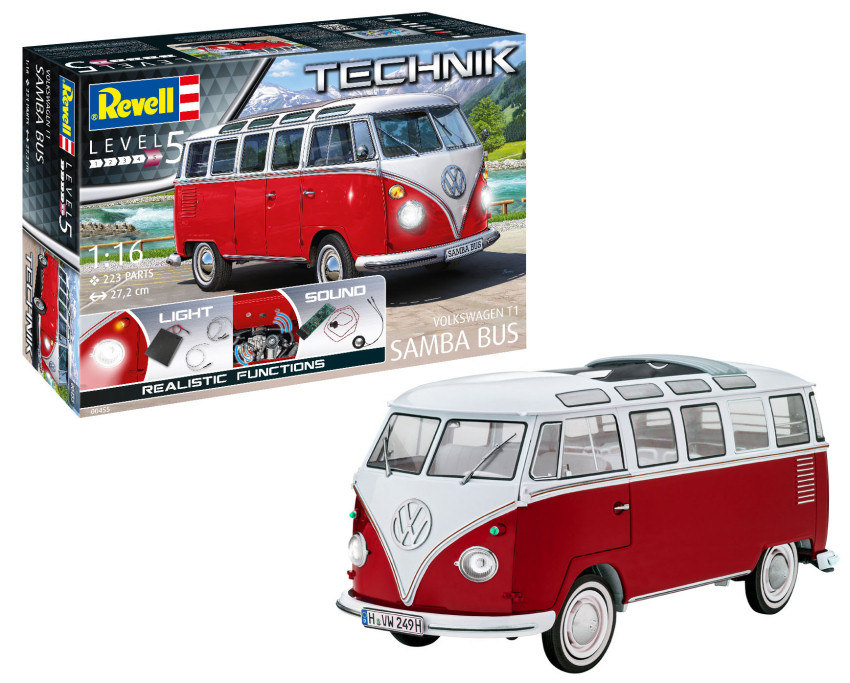 VW T1 Samba Bus Technik Kit 1:16 DS Modellismo VW T1 Samba Bus Technik Kit scala 1:16