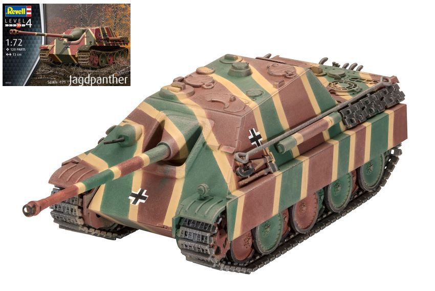 Jagdpanther SD.KFZ.173 Kit 1:72 DS Modellismo Jagdpanther SD.KFZ.173 Kit scala 1:72 Revell