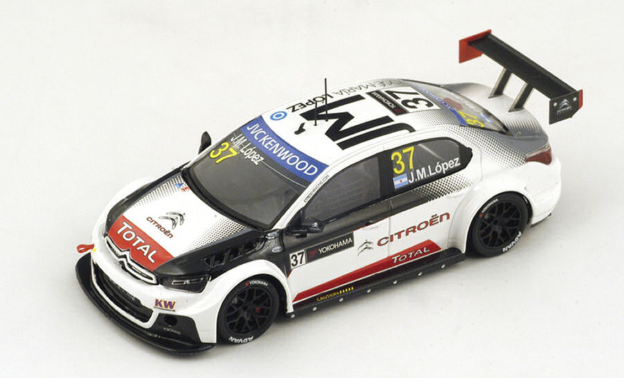 Citroen C-Elysee N.37 Winner R1 Race of Argentina 2015 J.M.Lopez 1:43 DS Modellismo Citroen C-Elysee Winner R1 Race scala 1:43