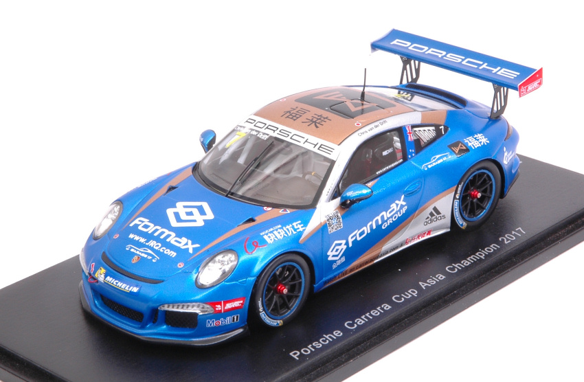 Porsche 911 GT3 N.7 Champion Carrera Cup Asia 2017 C.Van D.Drift 1:43 DS Modellismo Porsche 911 GT3 Champion Carrera scala 1:43