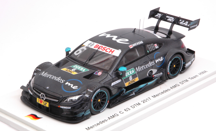 Mercedes C63 N.6 9th DTM 2017 R.Wickens 1:43 DS Modellismo Mercedes C63 9th DTM 2017 scala 1:43