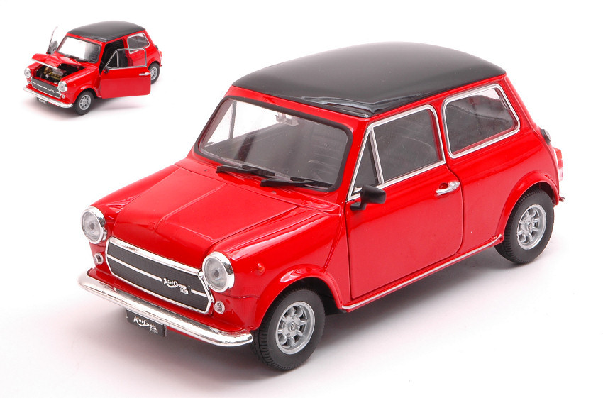Mini Cooper 1300 Red W/Black Roof 1:24 DS Modellismo Mini Cooper 1300 Red W/Black Roof scala 1:24