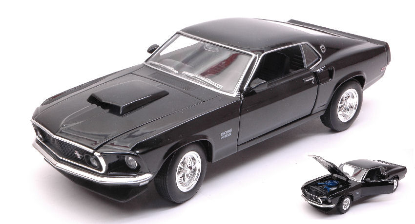 Ford Mustang Boss 429 1969 Black 1:24-27 DS Modellismo Ford Mustang Boss 429 1969 Black scala 1:24