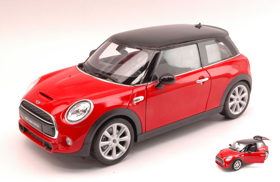 New Mini Hatch 2014 Red W/Black Roof 1:18 DS Modellismo Mini Hatch 2014 Red W/Black Roof scala 1:18