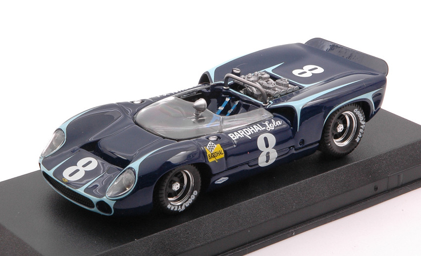 Lola T 70 Spyder N.8 5th Watkins Glen 1966 J.Grant 1:43 DS Modellismo Lola T 70 Spyder 5th Watkins Glen scala 1:43