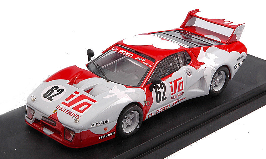 Ferrari 512 BB N.62 24 H Le Mans 1979 Andruet-Dini 1:43 DS Modellismo Ferrari 512 Bb 24 H Le Mans 1979 scala 1:43