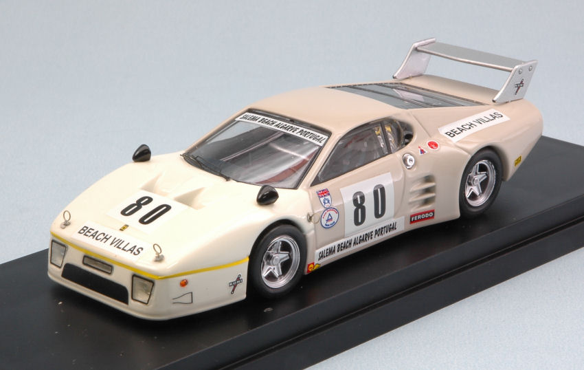 Ferrari 512 BB N.80 17th 6 H Silverstone 1982 Phillips-Earle-Jones 1:43 DS Modellismo Ferrari 512 Bb 17th 6 H scala 1:43