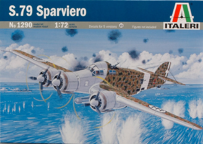 S 79 Sparviero Kit 1:72 DS Modellismo S 79 Sparviero Kit scala 1:72 Italeri