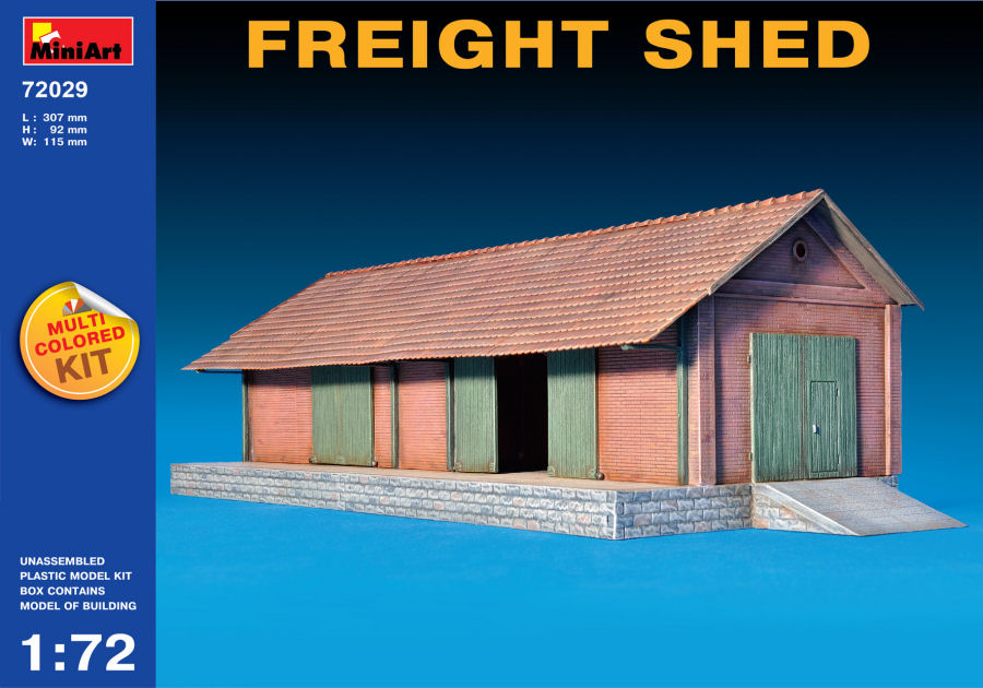 Freight Shed Kit 1:72 DS Modellismo Freight Shed Kit scala 1:72 Miniart