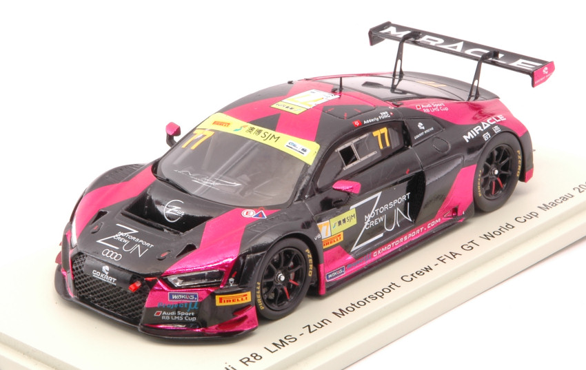 Audi R8 LMS N.77 Fia GT World Cup Macau 2018 A.Fong 1:43 DS Modellismo Audi R8 Lms Fia GT World Cup scala 1:43