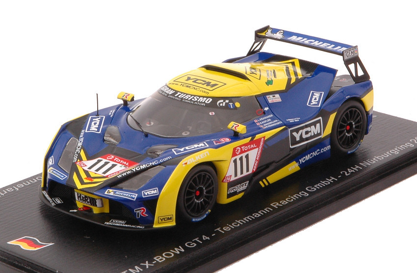 KTM X-Bow GT4 N.111 24 H NURBURGR.2019 KOFLER-RONNEF.-KRAIH.-MAXIM.1:43 DS Modellismo Ktm X-Bow GT4 24 H NURBURGR.2019 scala 1:43