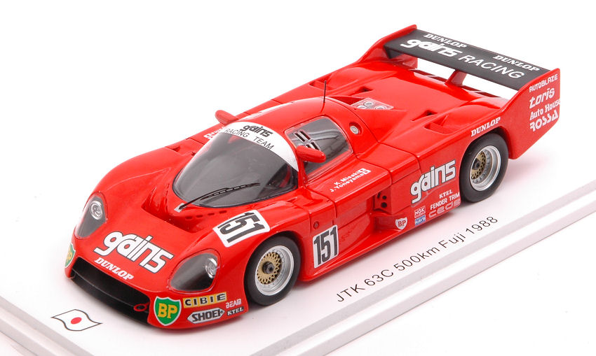 JTK 63C N.151 500 KM Fuji 1988 J.Yoneyama-K.Misaki 1:43 DS Modellismo Jtk 63C 500 Km Fuji 1988 scala 1:43