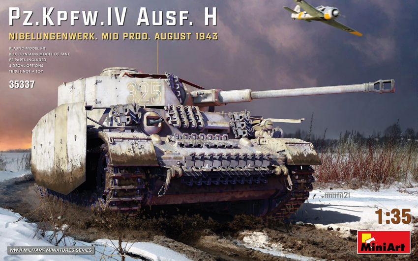 PZ.KPFW.IV Ausf.H.Nibelungenw.Mid Prod.Kit 1:35 DS Modellismo Pz.Kpfw.IV Ausf.H.Nibelungenw.Mid scala 1:35