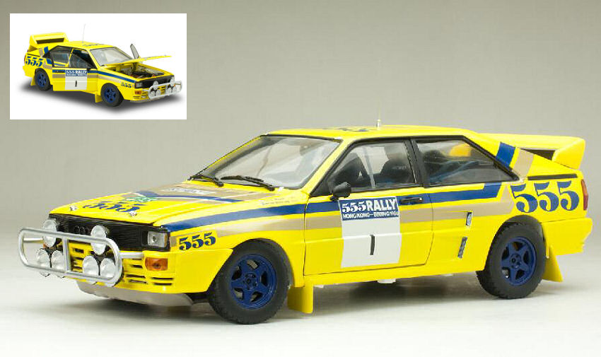 Audi Quattro A2 N.1 Winner Rally Hong Kong 1986 Blomqvist-Berglund DS Modellismo Audi Quattro A2 Winner Rally Hong scala 1:18