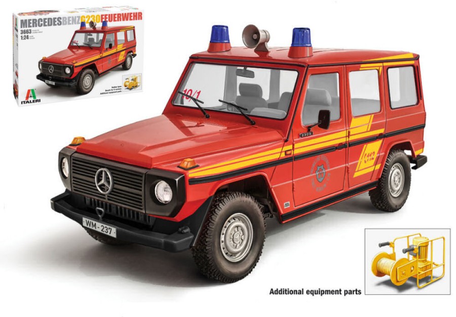 Mercedes G230 Feuerwher Kit 1:24 DS Modellismo Mercedes G230 Feuerwher Kit scala 1:24