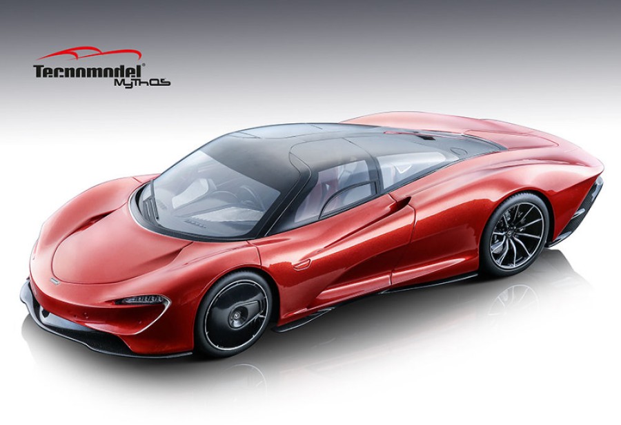 MC Laren Speedtail Metallic Red 1:18 DS Modellismo Mc Laren Speedtail Metallic Red scala 1:18