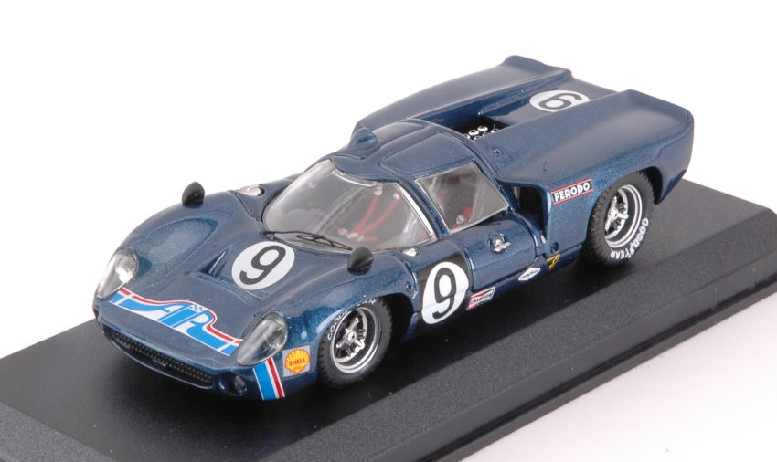 Lola T70 Coupe' N.9 7th 24 H Daytona 1969 Jordan-Patrick 1:43 DS Modellismo Lola T70 Coupe' 7th 24 H Daytona scala 1:43