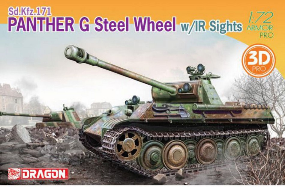Panther G Steel Wheel W/IR Sights Kit 1:72 DS Modellismo Panther G Steel Wheel W/Ir Sights scala 1:72