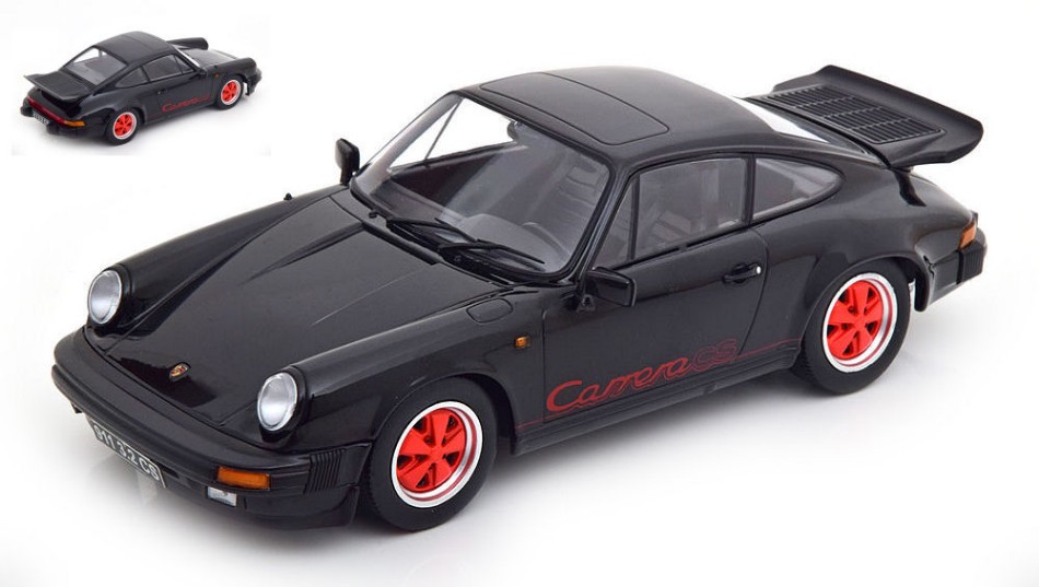 Porsche 911 Carrera 3.2 Clubsport 1989 Black/Red 1:18 DS Modellismo Porsche 911 Carrera 3.2 Clubsport scala 1:18