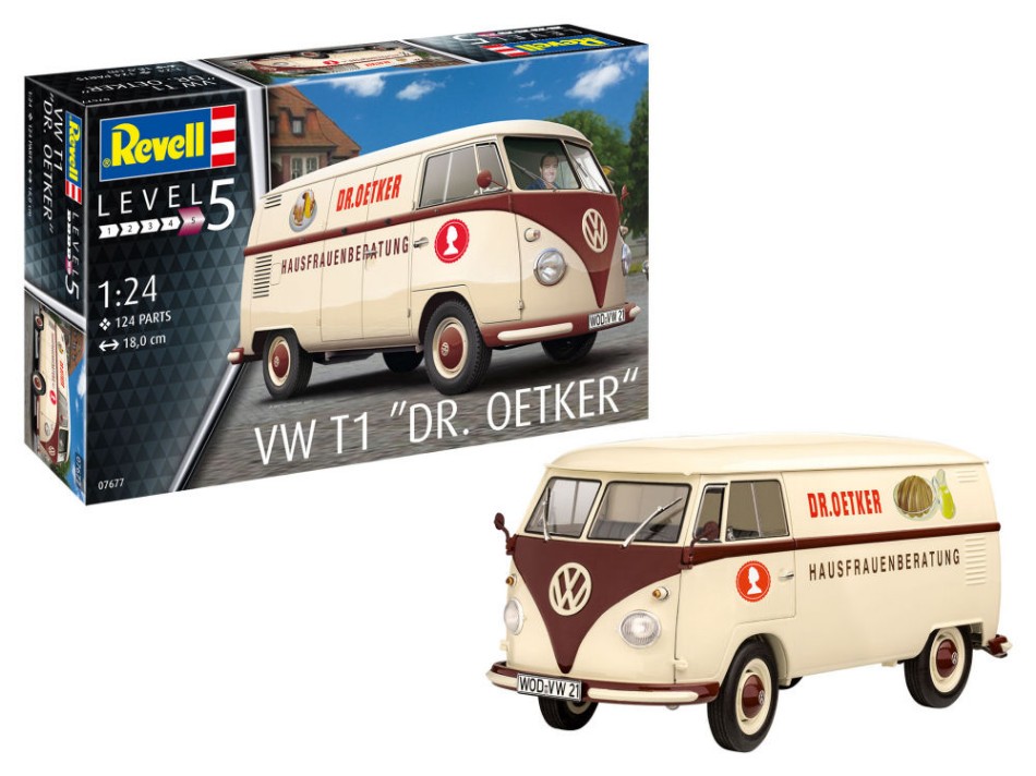 VW T1 "DR.Oetker" Kit 1:24 DS Modellismo VW T1 "DR.Oetker" Kit scala 1:24 Revell