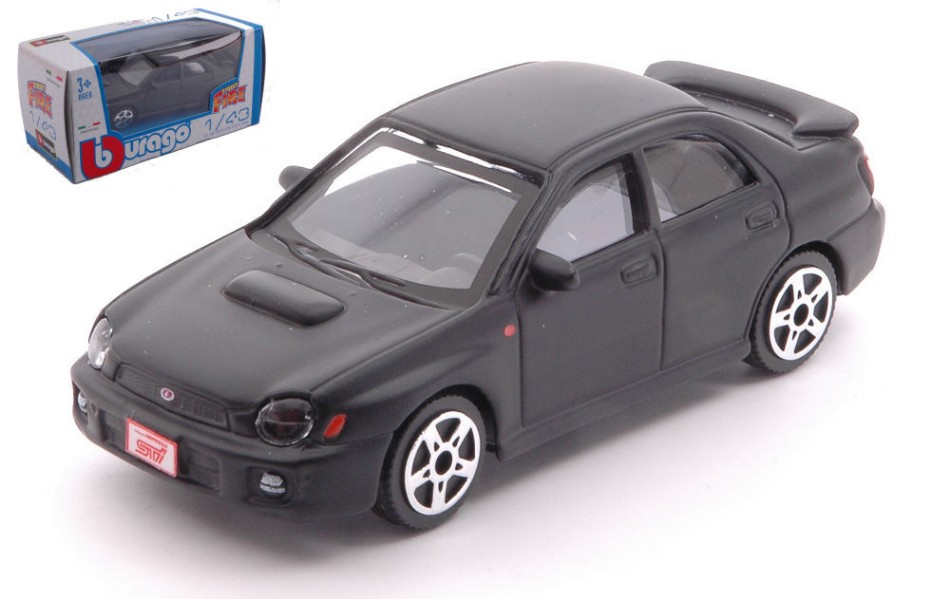Subaru Impreza Matt Black 1:43 DS Modellismo Subaru Impreza Matt Black scala 1:43 Burago