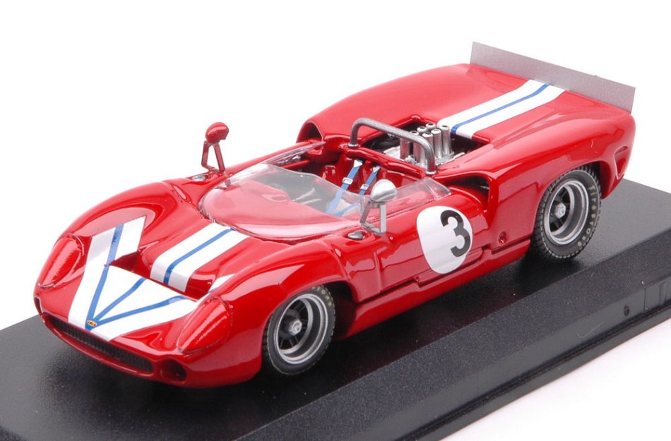 Lola T70 Spider N.3 Bridgehampton 1968 G.Ralph 1:43 DS Modellismo Lola T70 Spider Bridgehampton scala 1:43