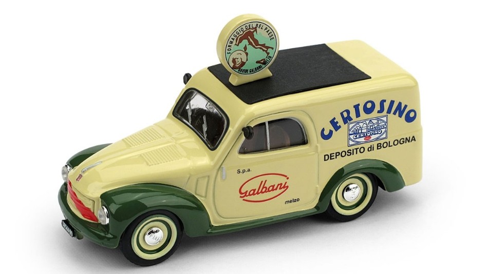 Fiat 500B Furgone 1950 Certosino Galbani 1:43 DS Modellismo Fiat 500B Furgone 1950 Certosino scala 1:43