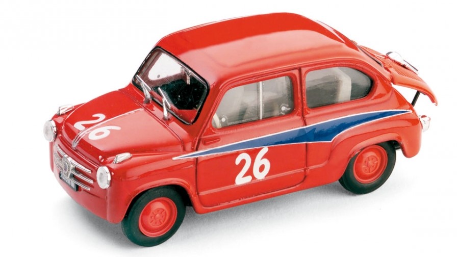 Fiat Abarth 750 N.26 1st GT750 Mille Miglia 1955 Domenico Ogna 1:43 DS Modellismo Fiat Abarth 750 1st GT750 Mille scala 1:43