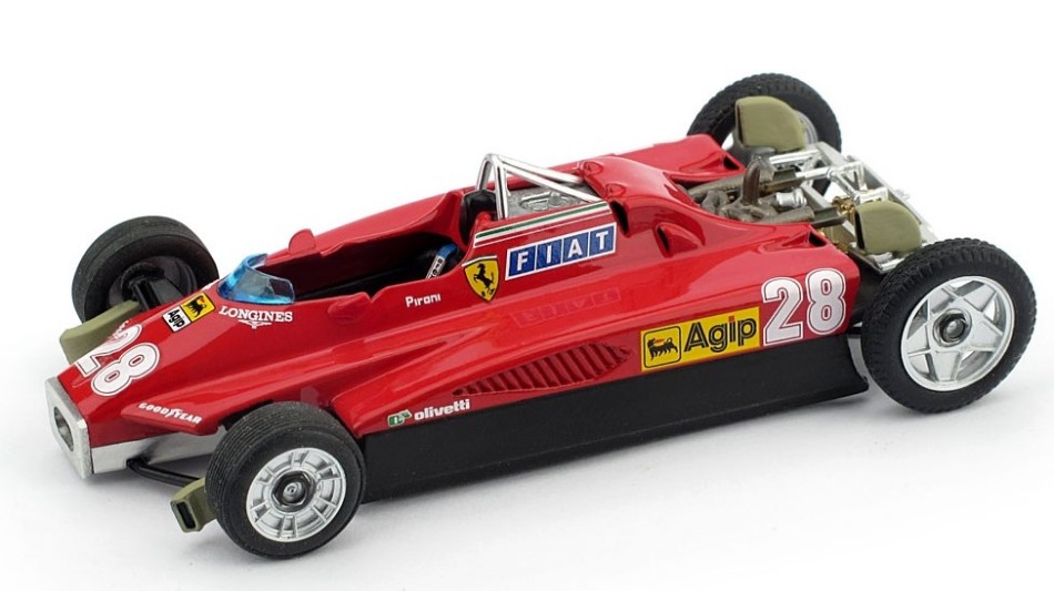 Ferrari 126 C2 D.Pironi 1982 N.28 S.Marino Vers.Trasparente 1:43 DS Modellismo Ferrari 126 C2 D.Pironi 1982 scala 1:43